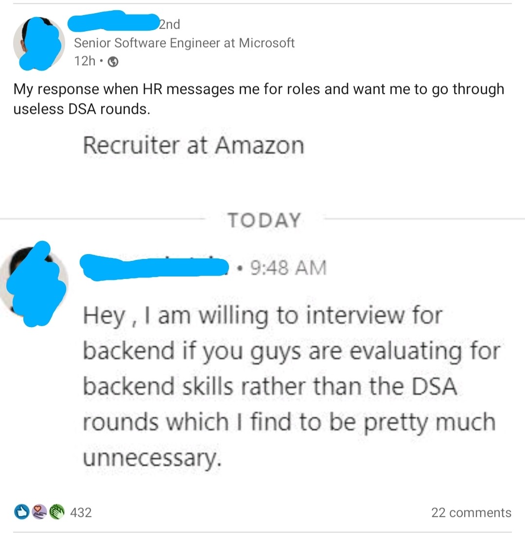 Look at this conversation!! - Blind