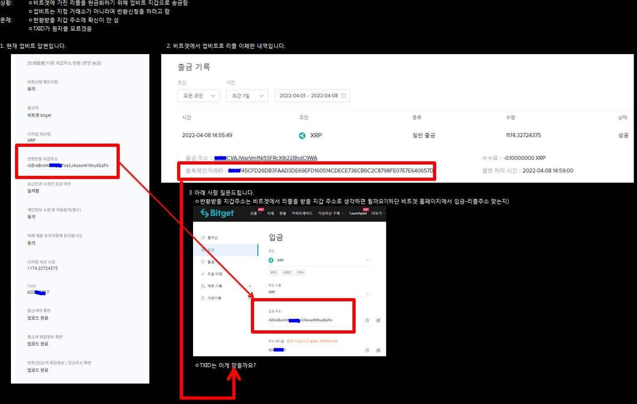 블라인드 | 암호화폐: TXID 입력