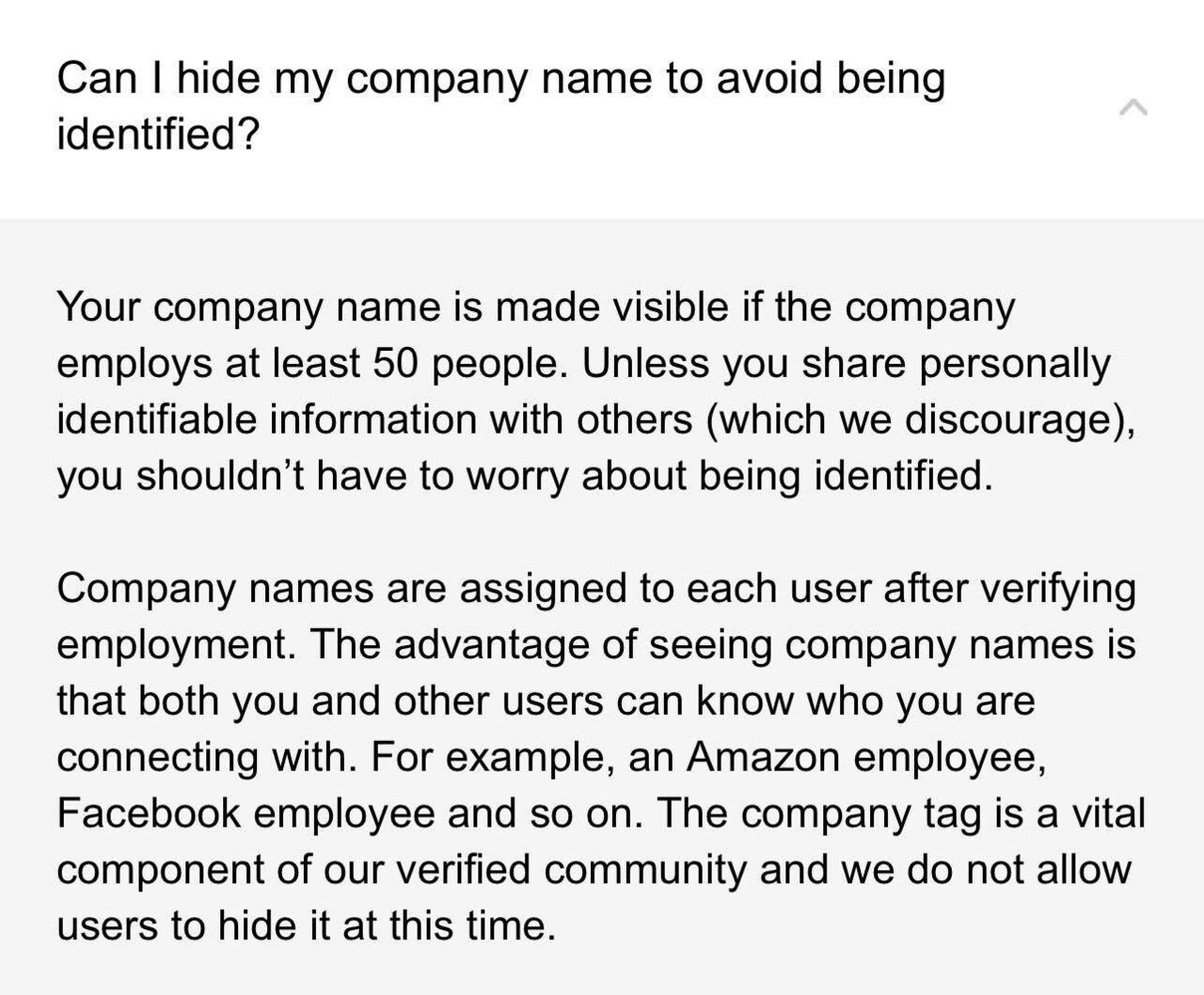 How do you change your company in blind Blind