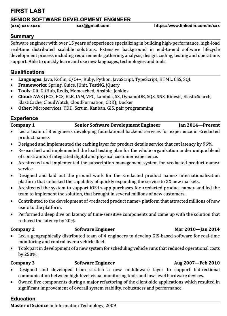 Resume Review | Resume Review - Blind
