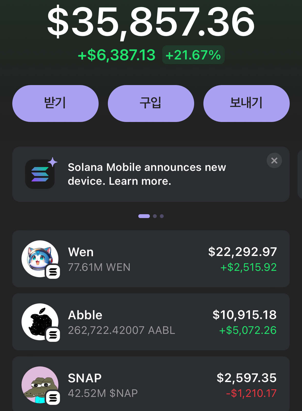 블라인드 | 암호화폐: 솔라나 dex 코인 내 밈코 지갑 근황