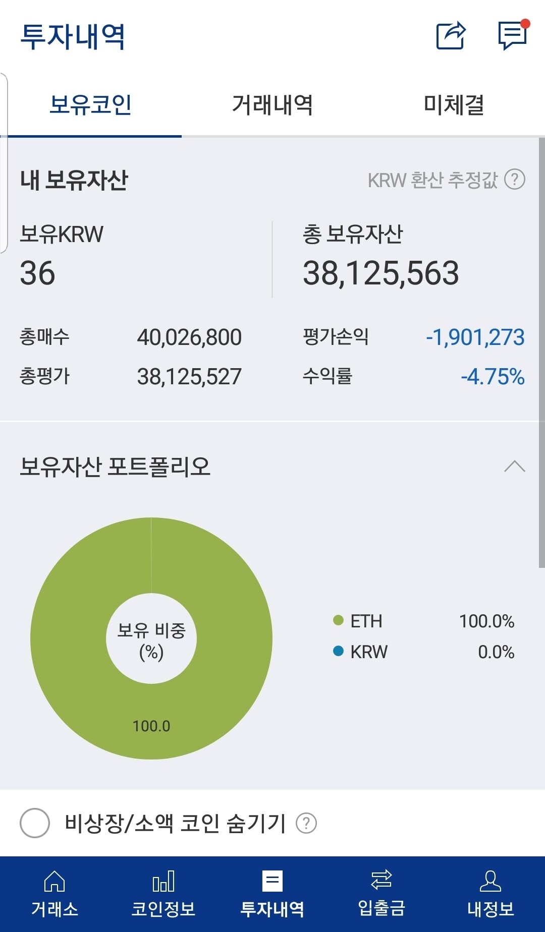 블라인드 | 암호화폐: 이더리움 처물렸는데 양전가능할까요?