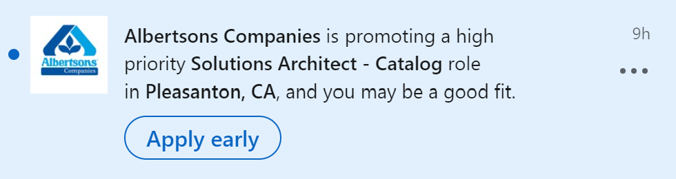 With all the hiring freezes and layoffs... Albertson's is hiring!