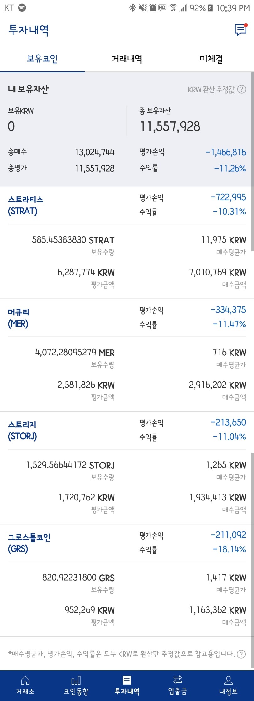 블라인드 | 암호화폐: 주말동안 복구되길 ㅠ