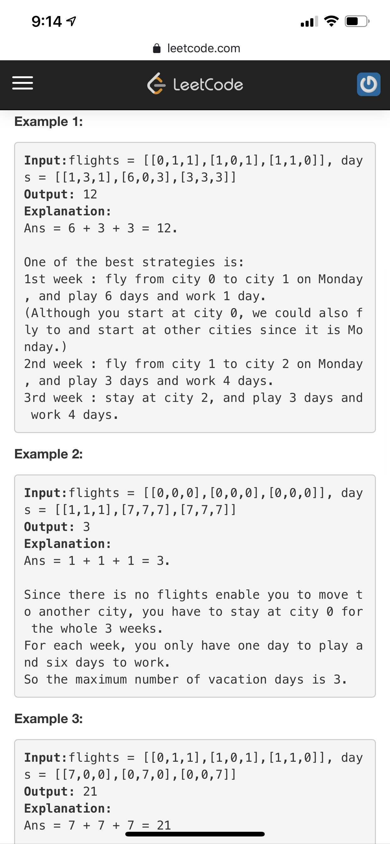 Have your been Asked this question in a phone interview before?( LC 568 maximum vacation days)