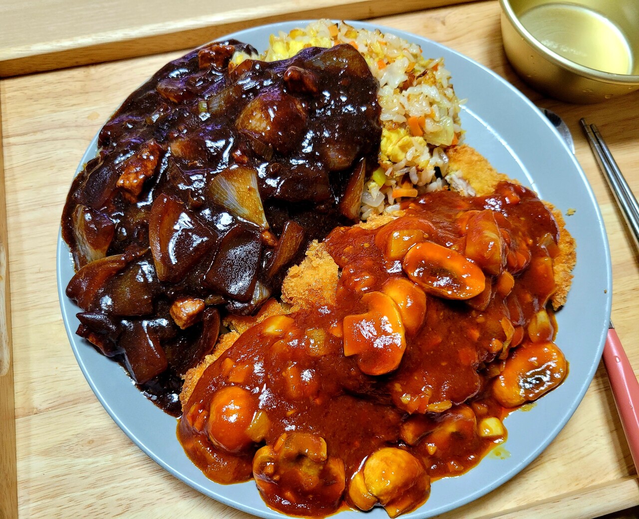 짜장돈까스정식 만들어봤읍니다