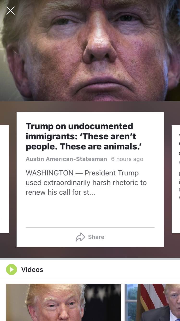Great example of the media crafting a narrative with Trump’s animal reference.