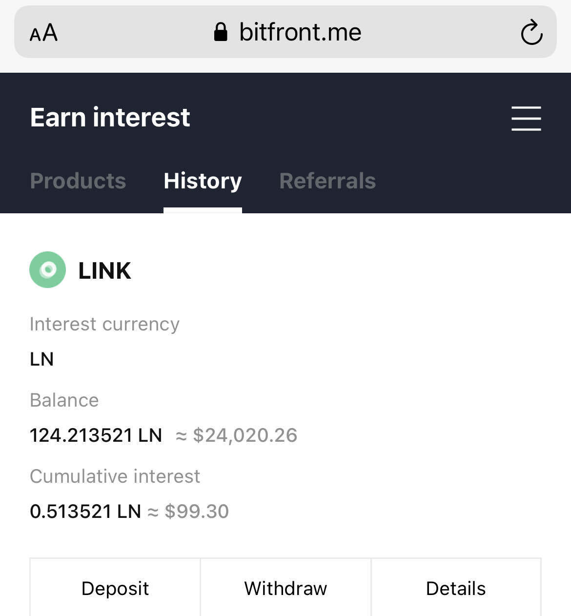 블라인드 | 암호화폐: 링크(LN) 코인은 아직이야