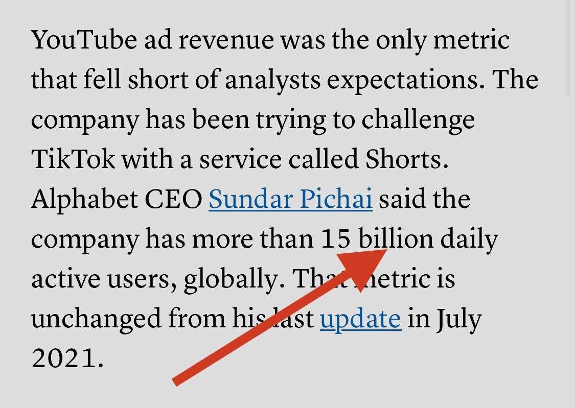 15B daily active users ?