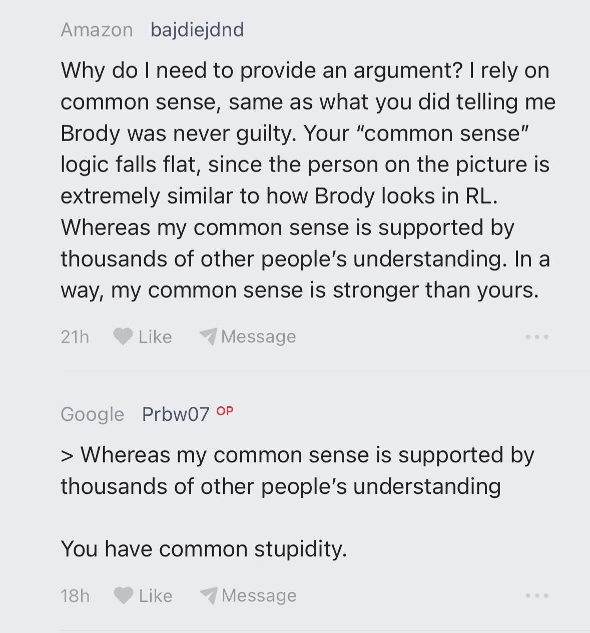 Dear MAGA idiots: common stupidity is not a substitute for common sense ...