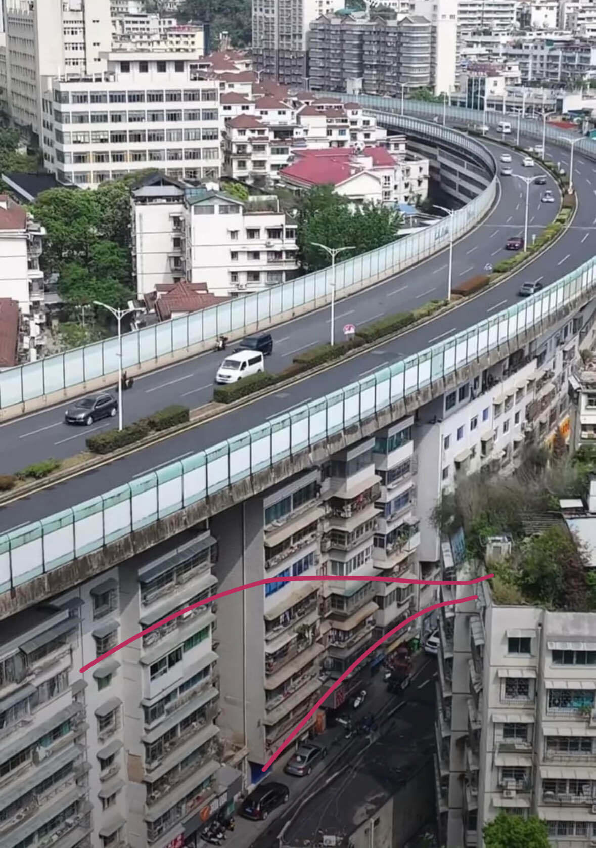 House near highway Housing Blind