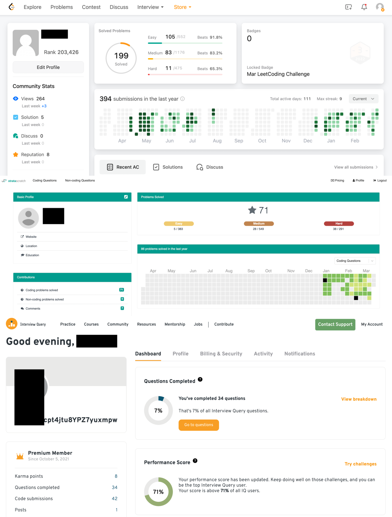 Looking for DS referral to Reddit, Asana, Twitter. Have 2 YOE, did 200 LC, practiced on stratascratch & interviewquery