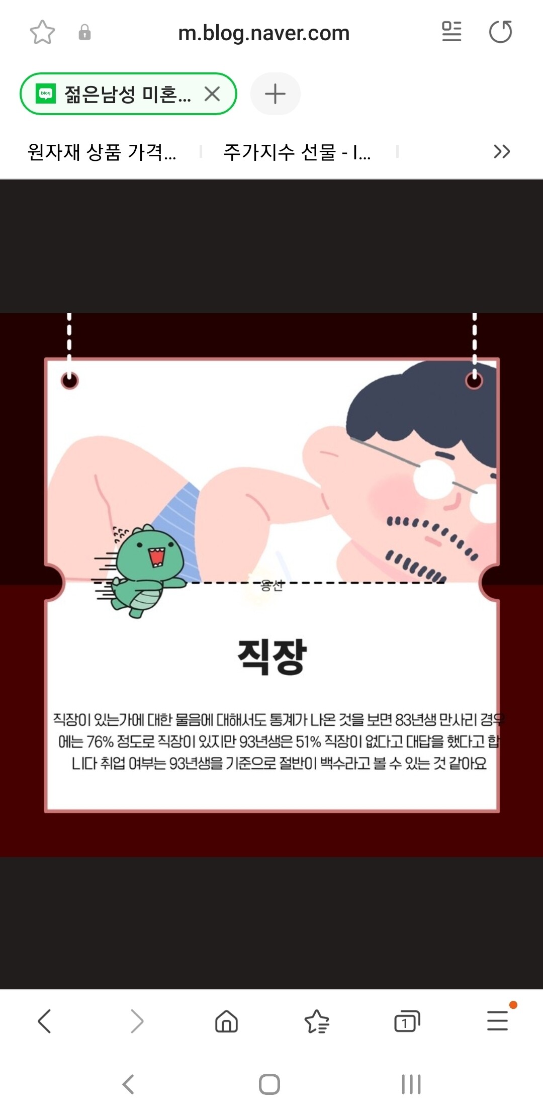 블라인드 | 블라블라: 30살 남자 절반이 백수임?