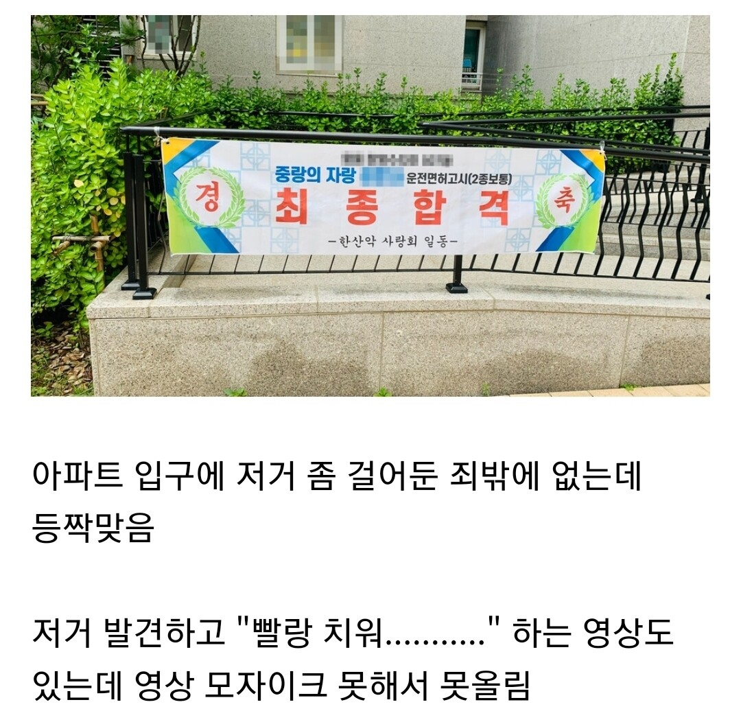 와이프 시험 합격 축하해줬다가 등짝맞은 남편