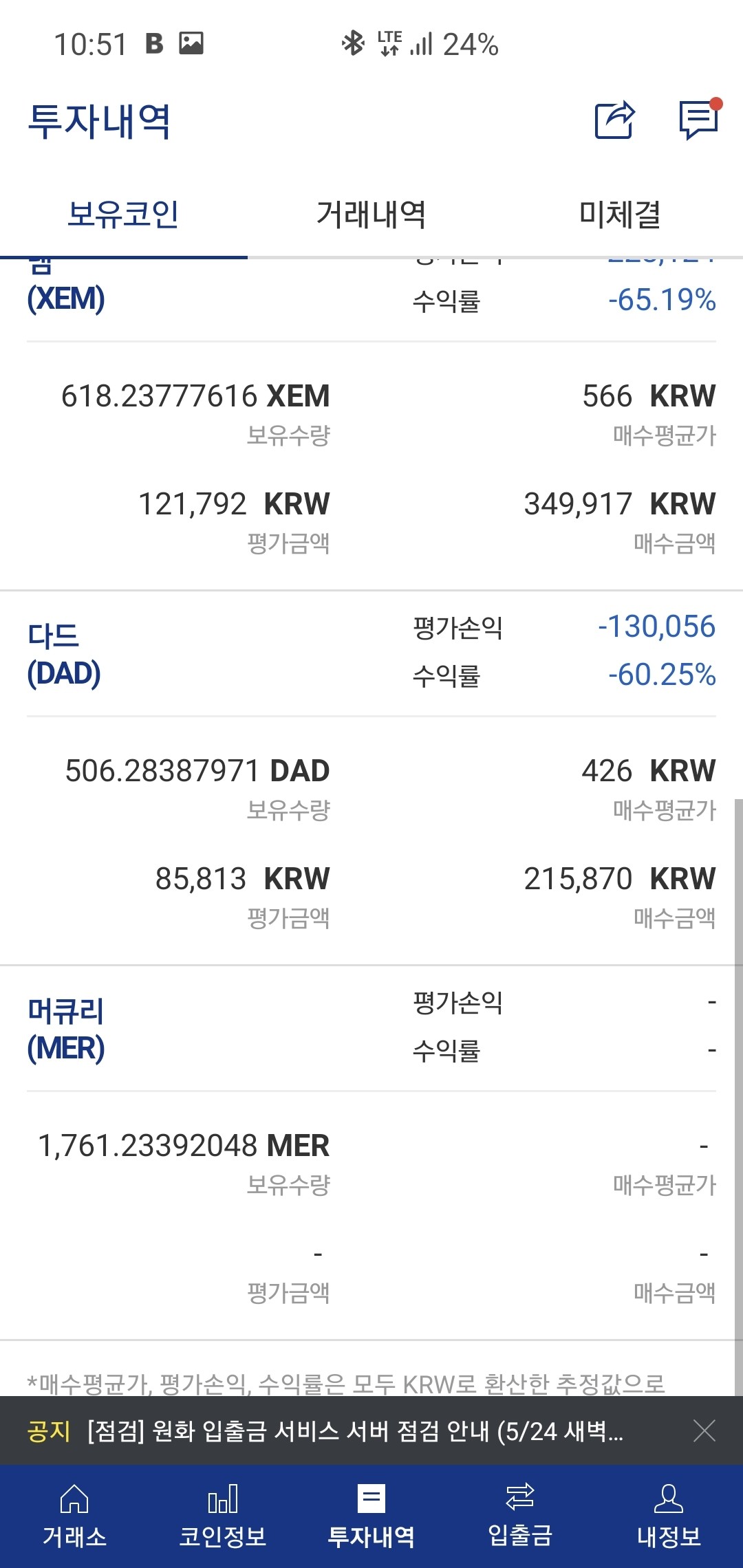 블라인드 | 암호화폐: 죽고싶다