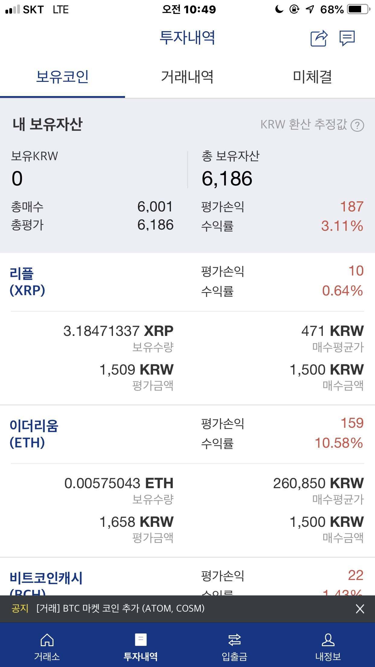 블라인드 | 암호화폐: 비트코인 떡상과 떡락을 경험함