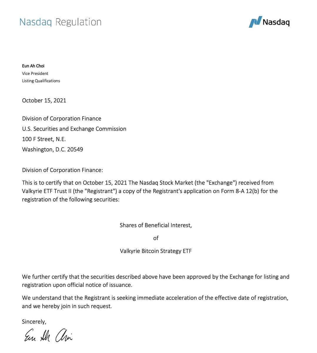 블라인드 | 암호화폐: 나스닥 비트코인 ETF ok!