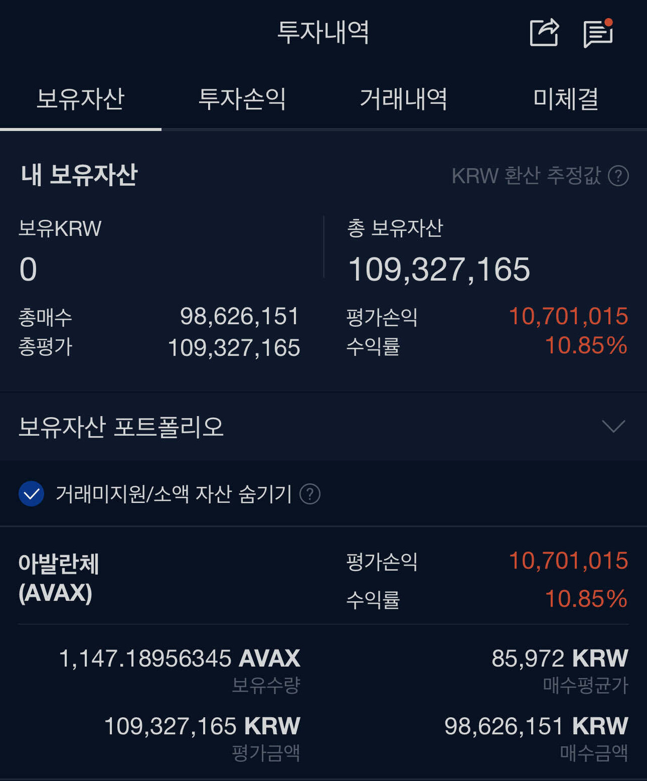 블라인드 | 암호화폐: 아니 아발란체 타면 무조건 수익이었는데