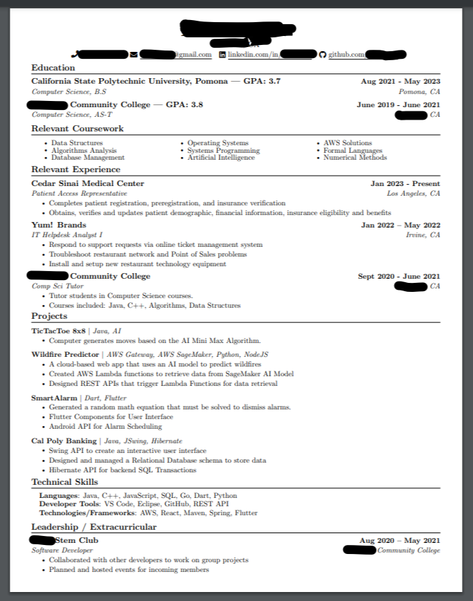 Resume Roast | Resume Review - Blind