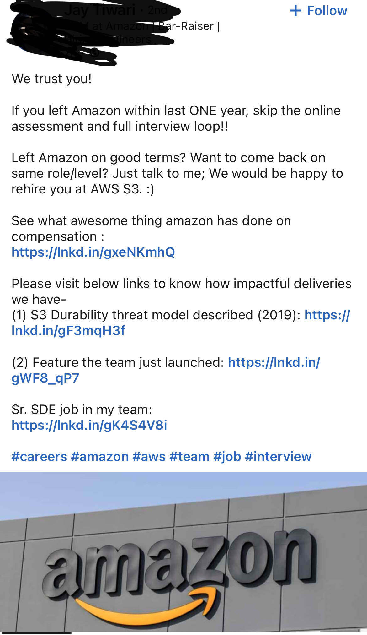 You can say things are getting desperate over at pip factory Amazon 🍌