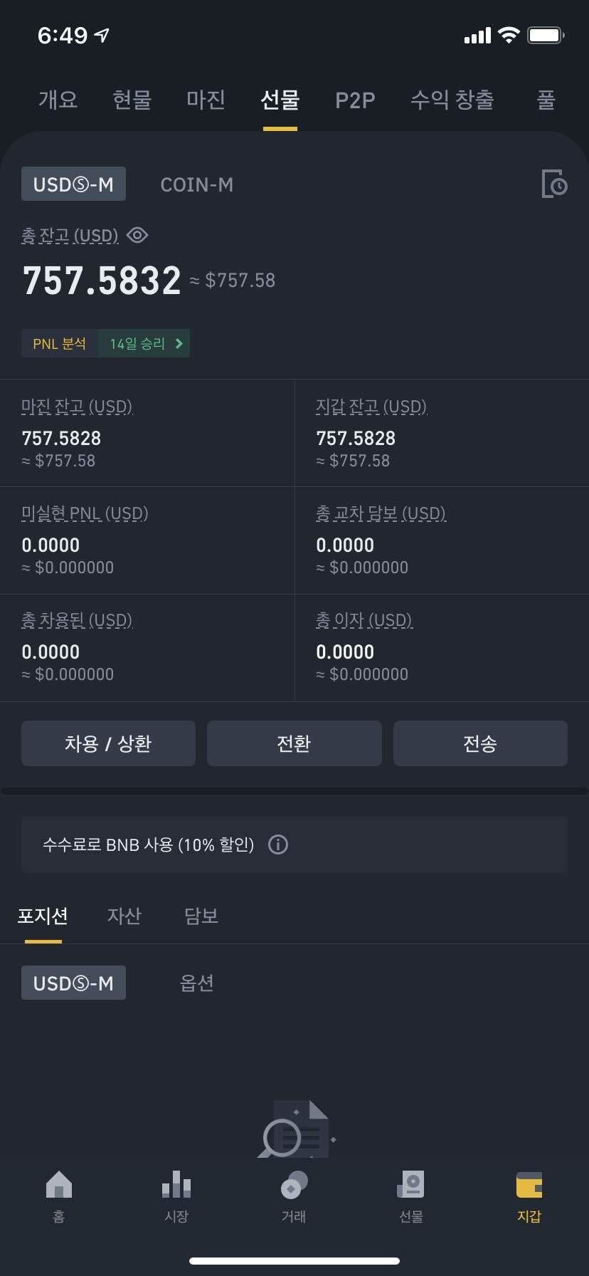 블라인드 | 암호화폐: 지난번에 700달러 청산 당해서 남은 0.8달러로