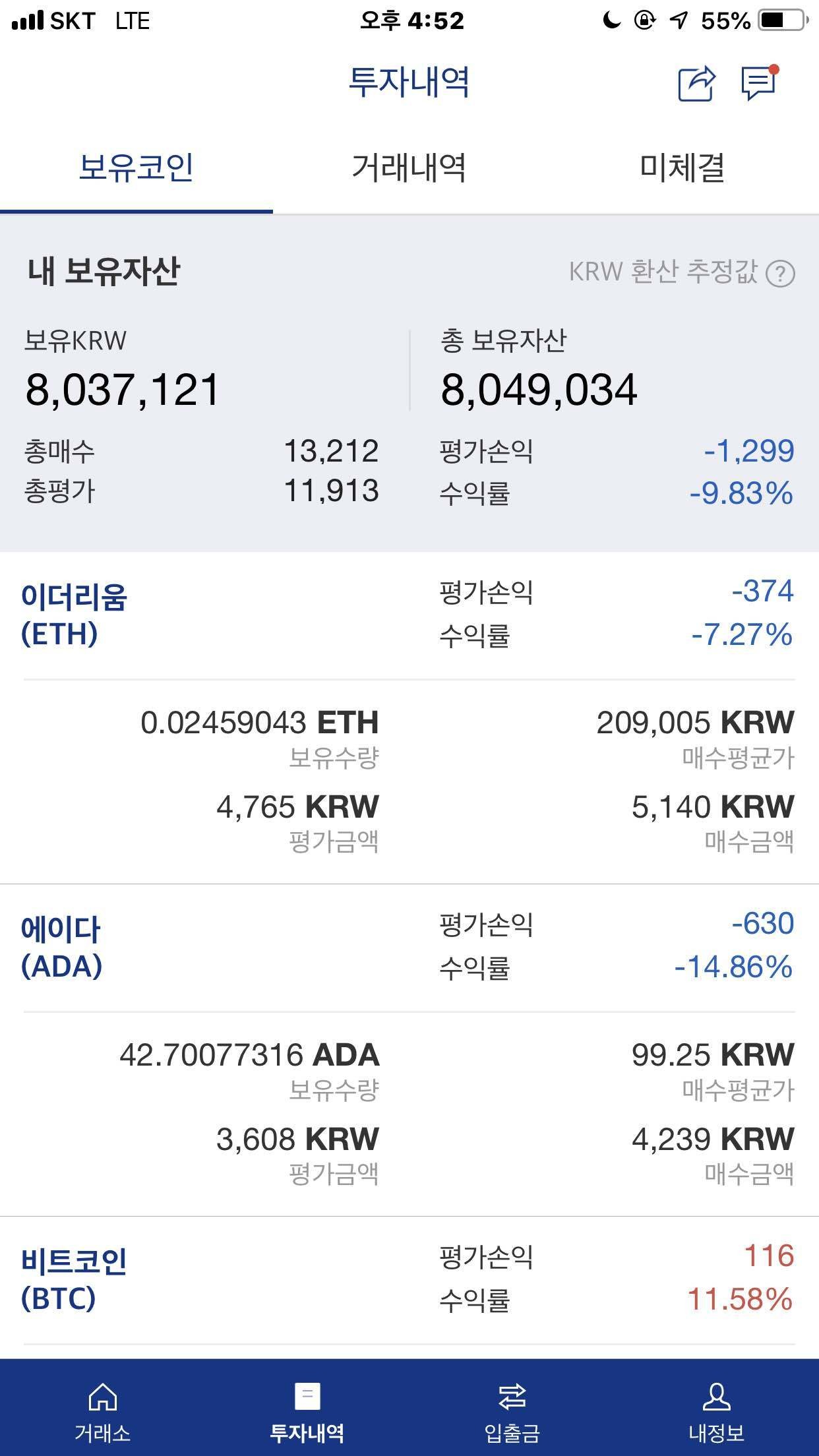블라인드 | 암호화폐: 와 비트코인 떡락