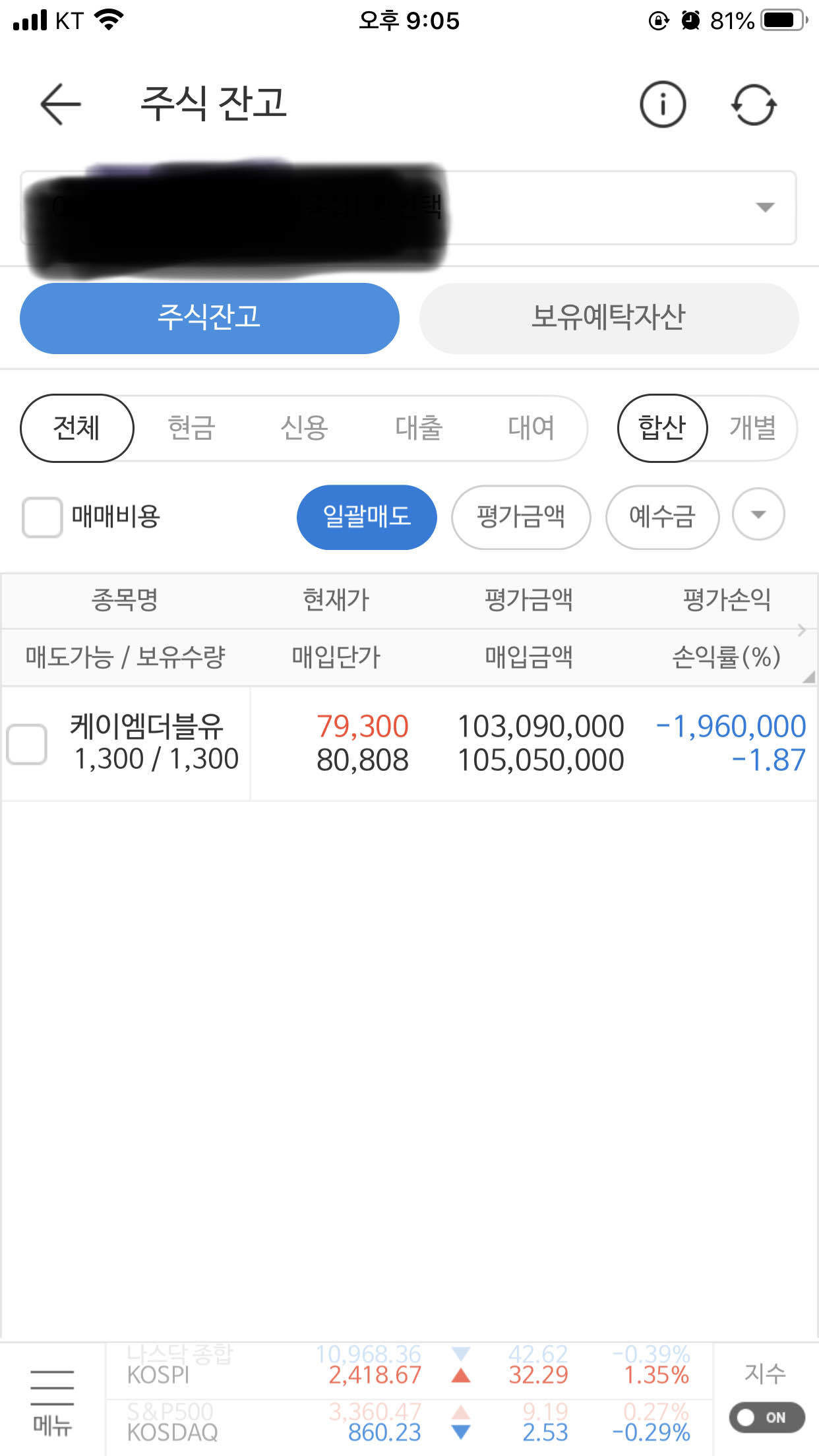 블라인드 | 주식·투자: 케이엠더블유 올인