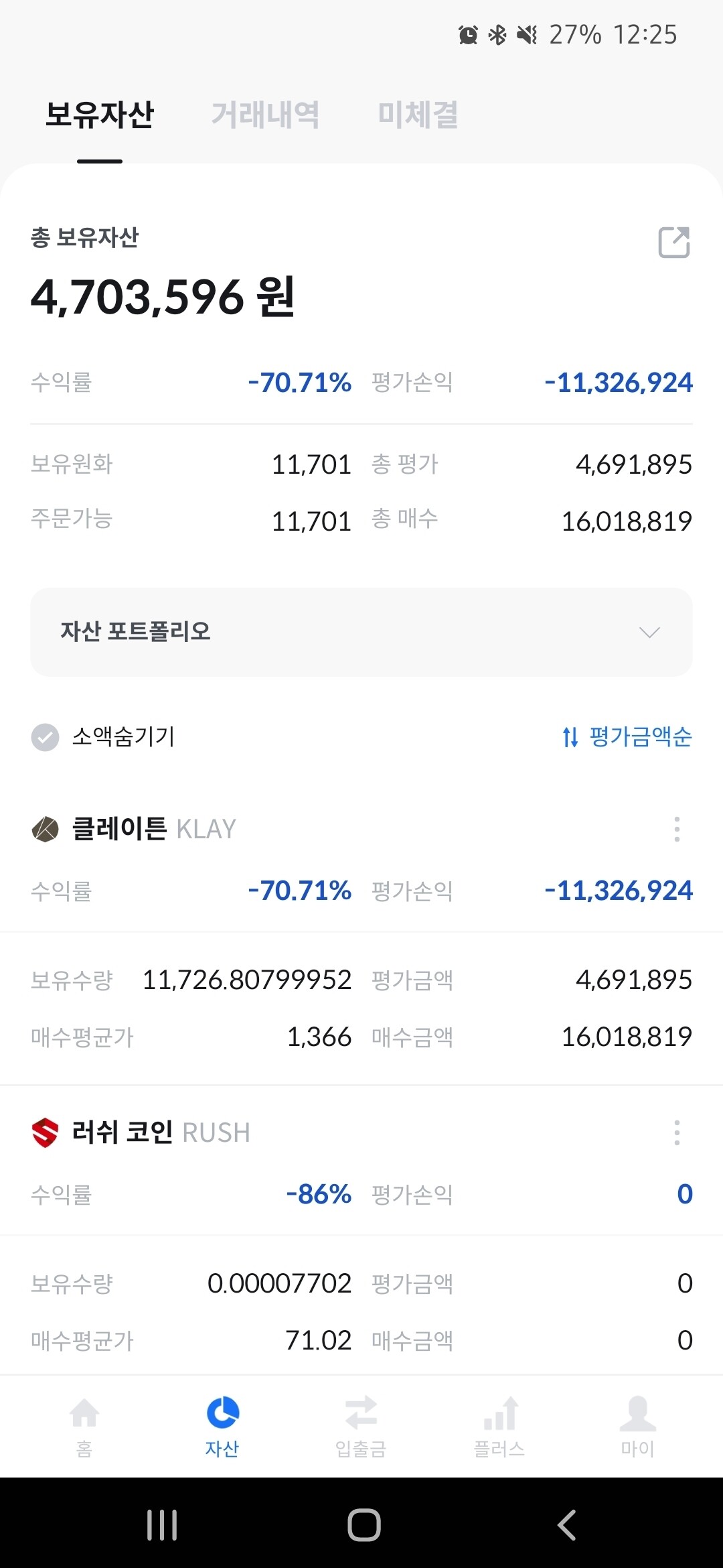 블라인드 | 암호화폐: 하 1200 방금손절쳤다