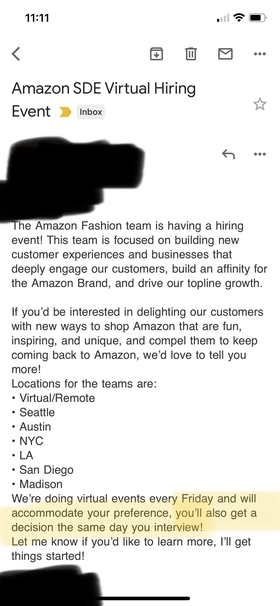 Amazon Same Day Decision - Is It Desperate?