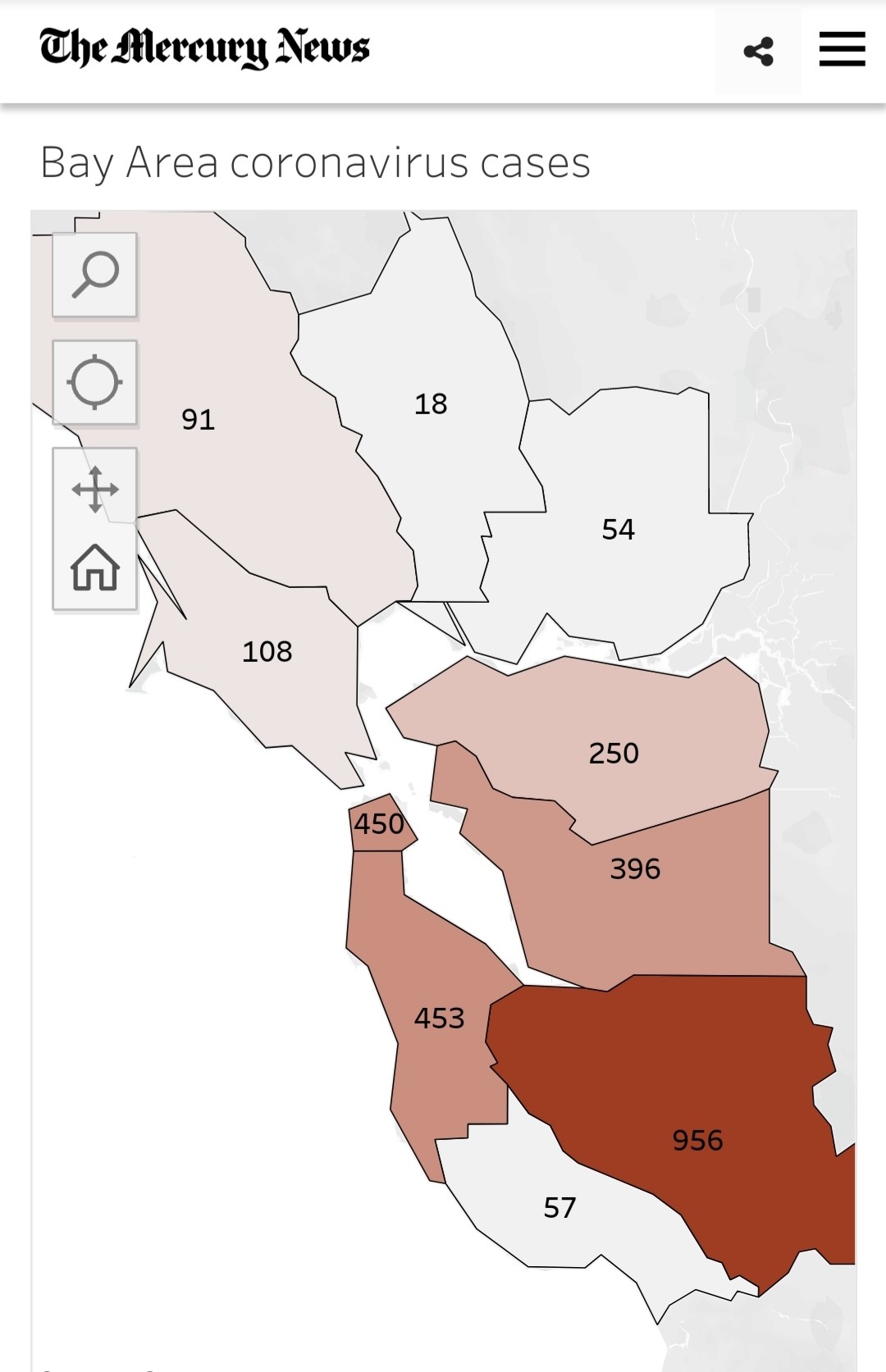 Bay Area coronavirus COVID19 Blind
