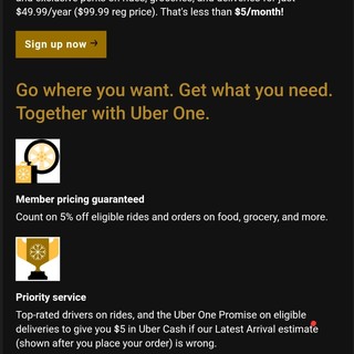 Is Uber One worth it at 50% off promotion for Thanksgiving ? - Blind