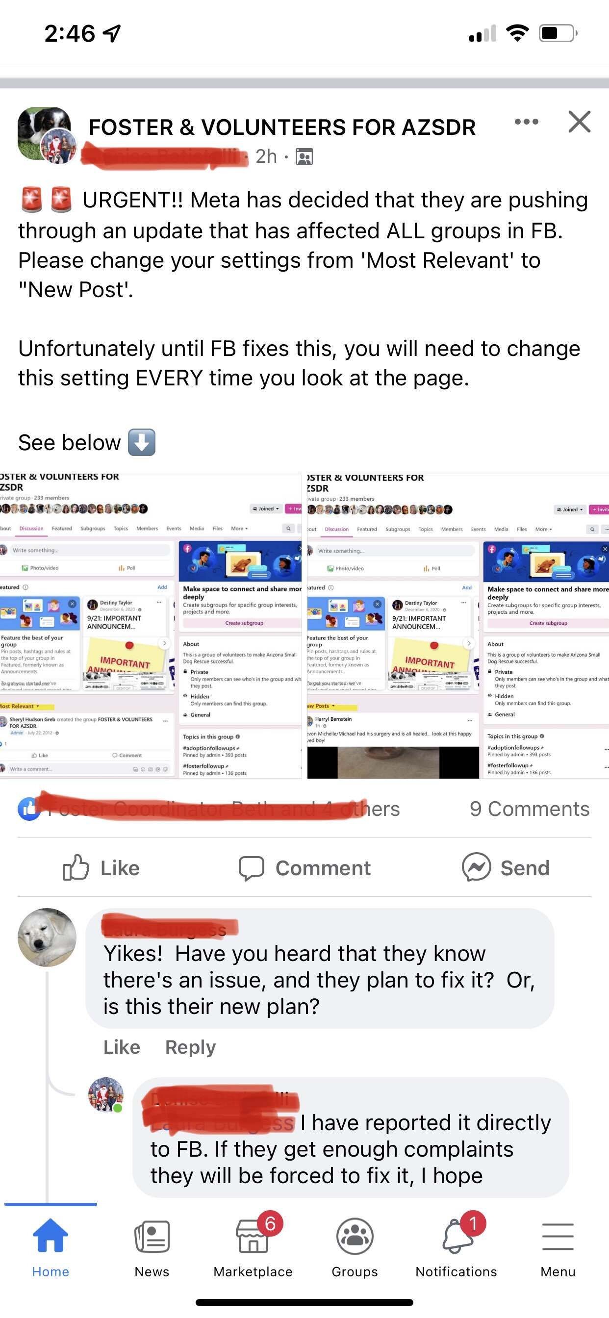 Most relevant vs Newest sorting function on Facebook … is the new change here to stay?