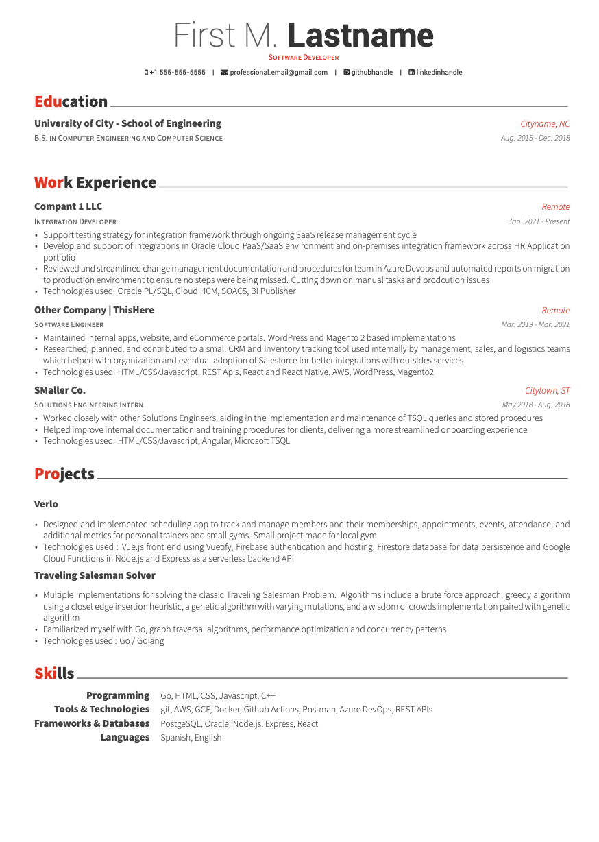 Resume Critique