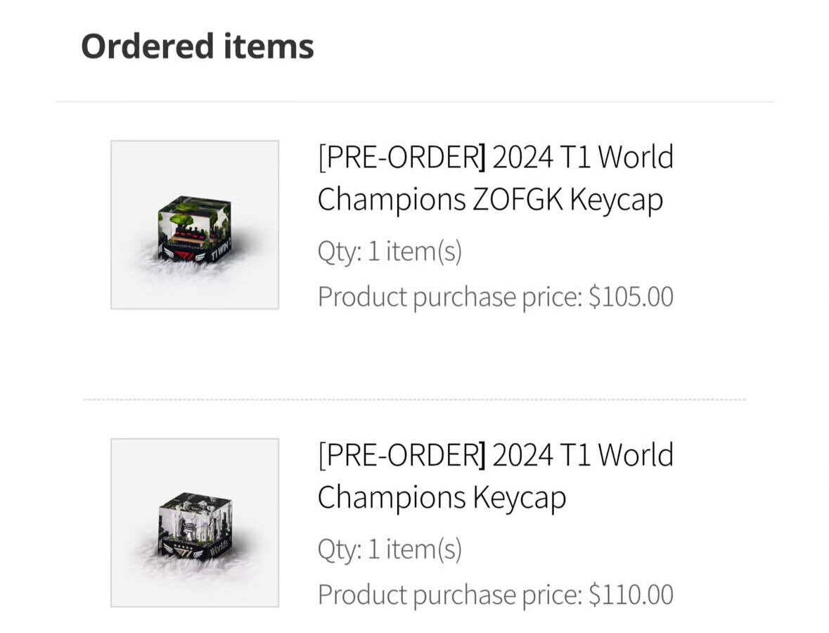 블라인드 | 게임: t1 키캡