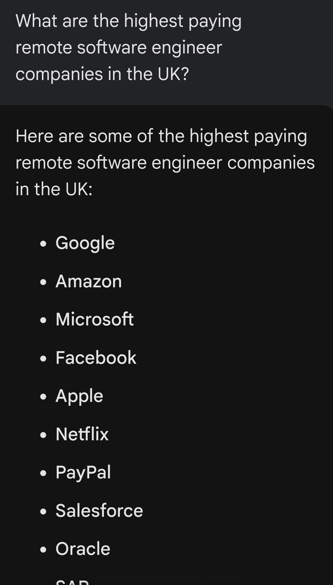 Bard says Google is remote? - Blind