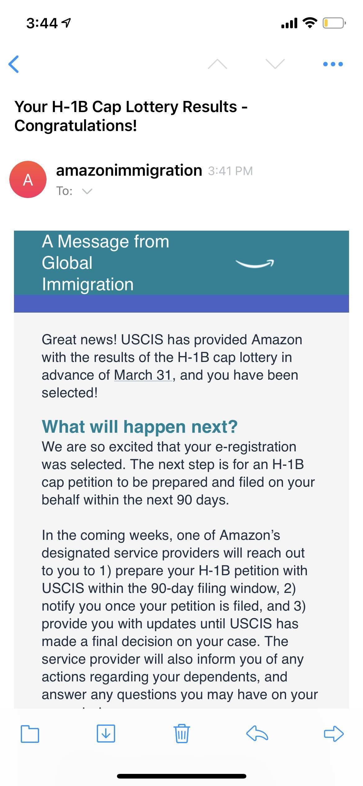 H1b lottery results are out!! 