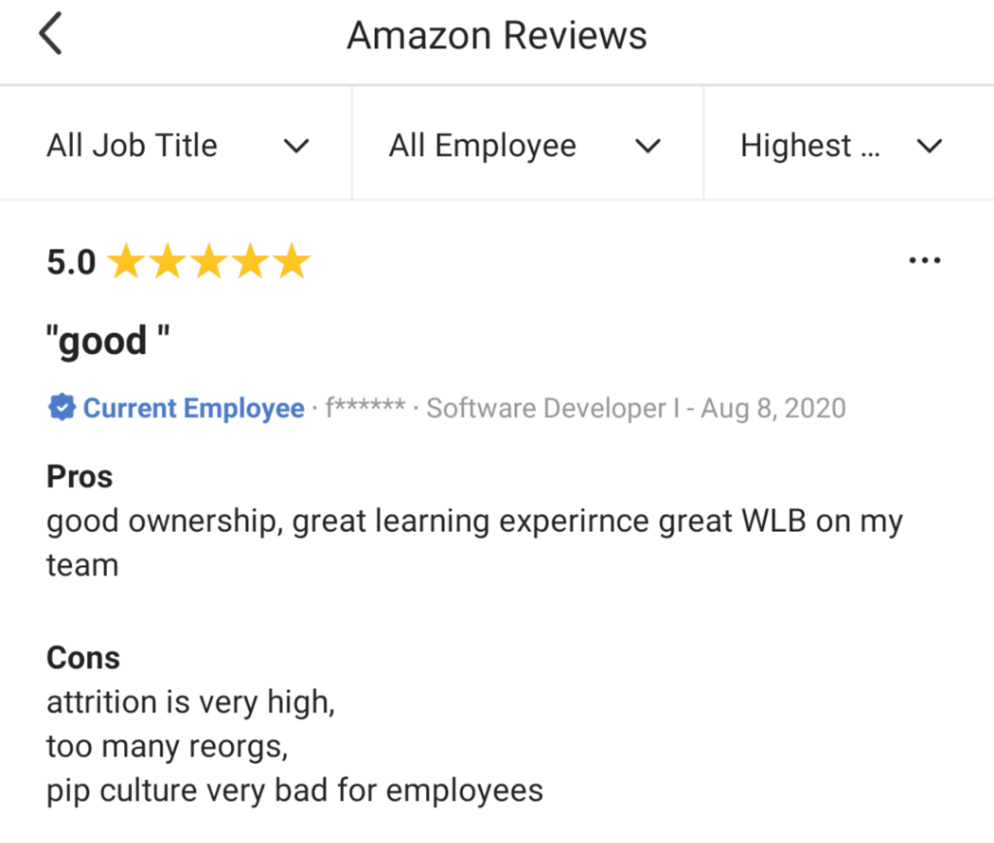 Fake Amazon's High Ratings, see examples in the post! Blind