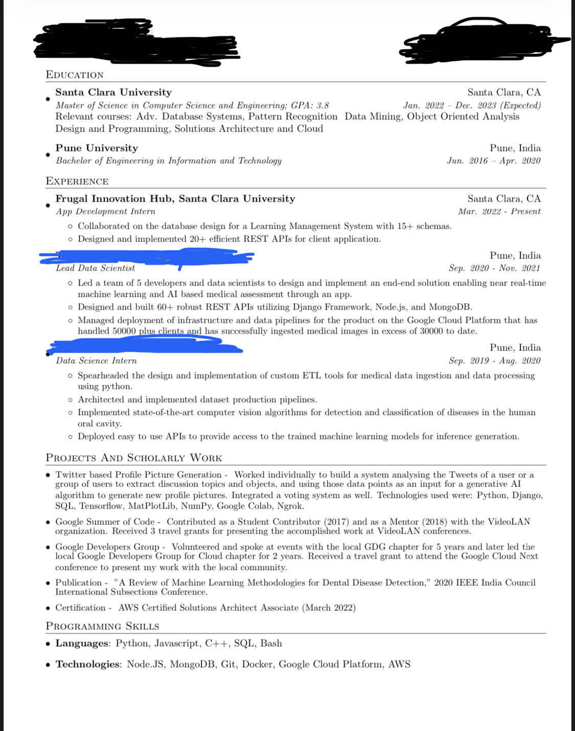 feedback-for-my-resume-blind