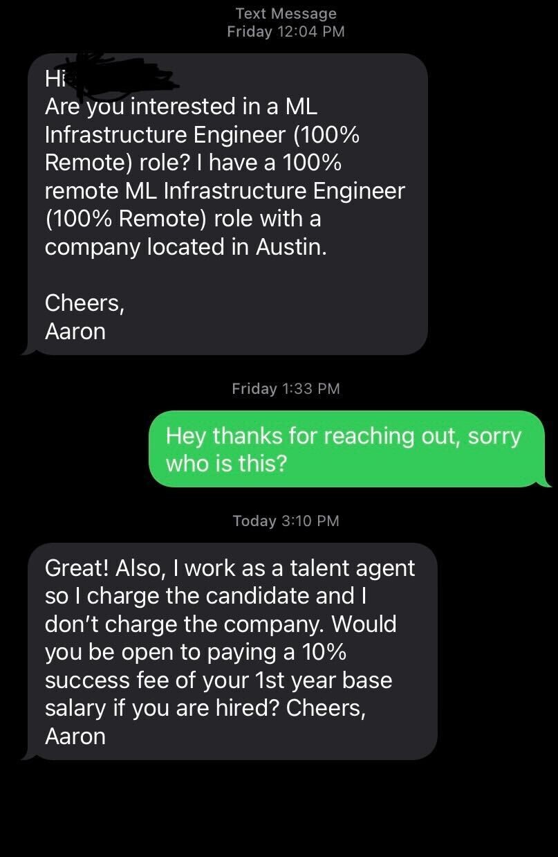 PSA: Beware of Recruiting Scams - Blind