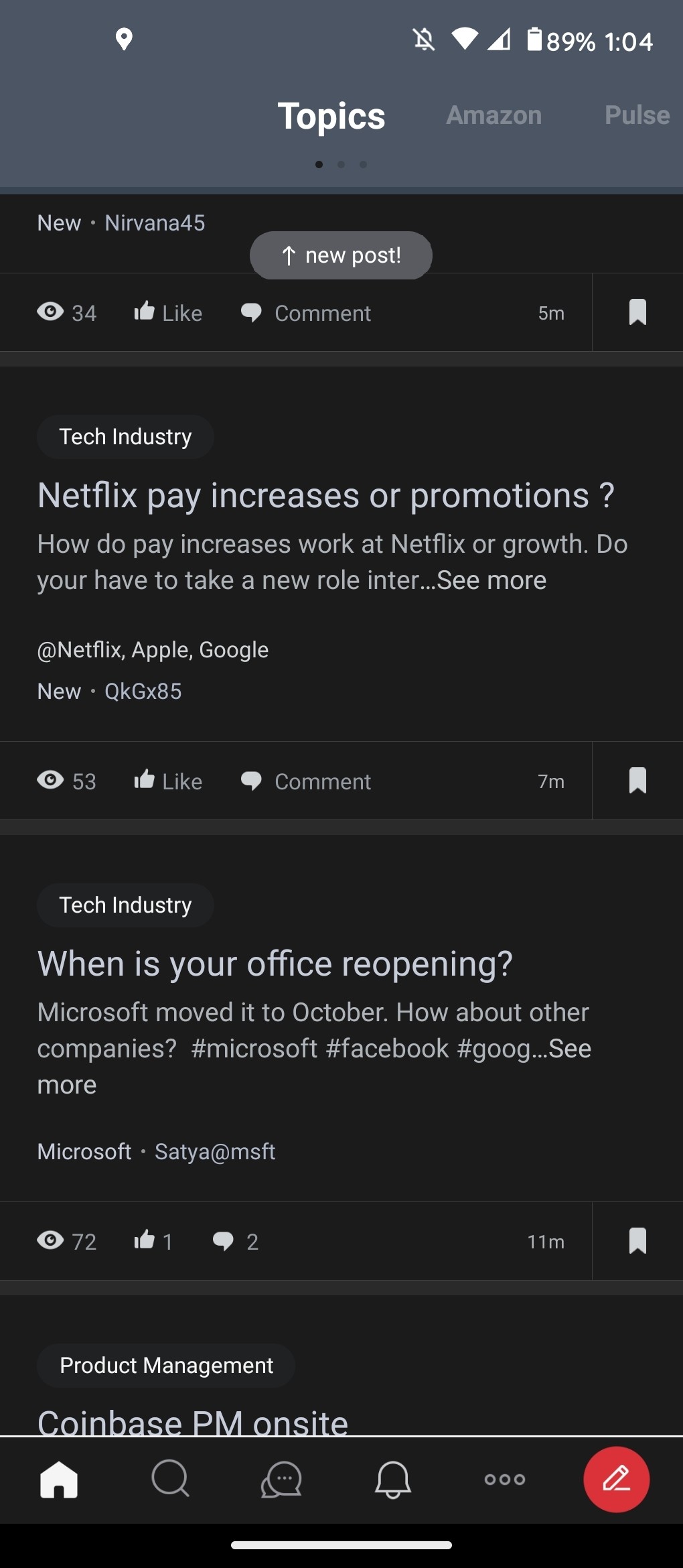 Recent post about Netflix doesn't exist. Blind controlled by HR??