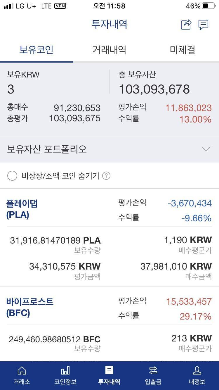 블라인드 | 암호화폐: 두 종목 합치고 싶은데, 불타기냐 물타기냐.