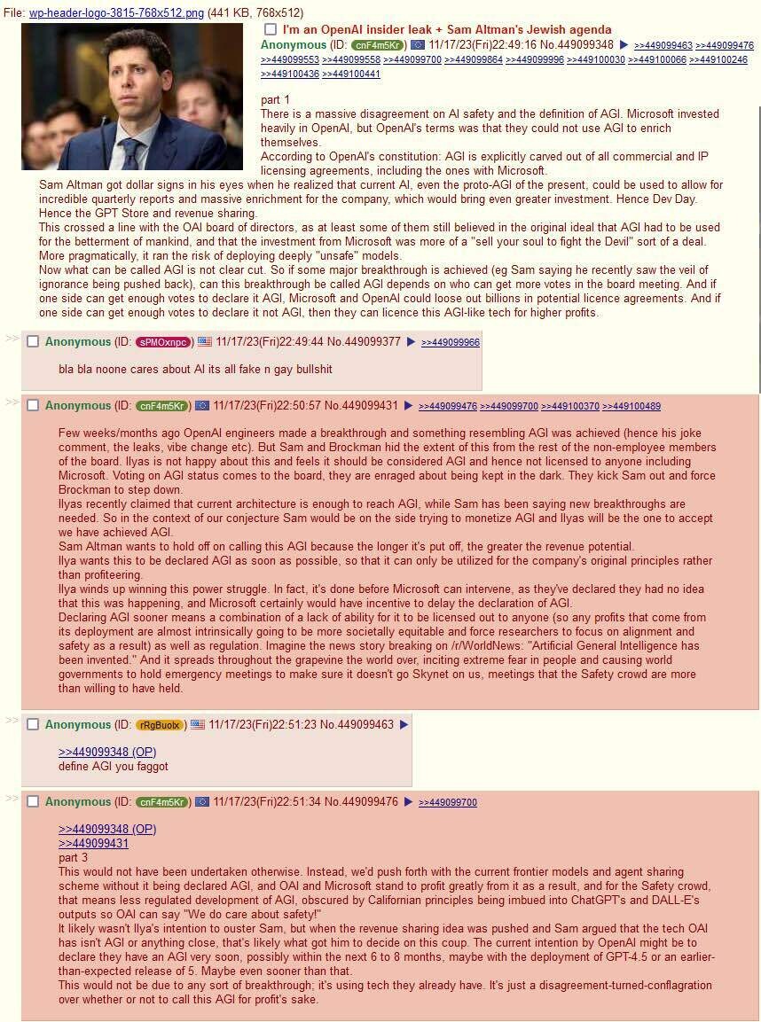 Thoughts On This 4chan Theory Tech Industry Blind