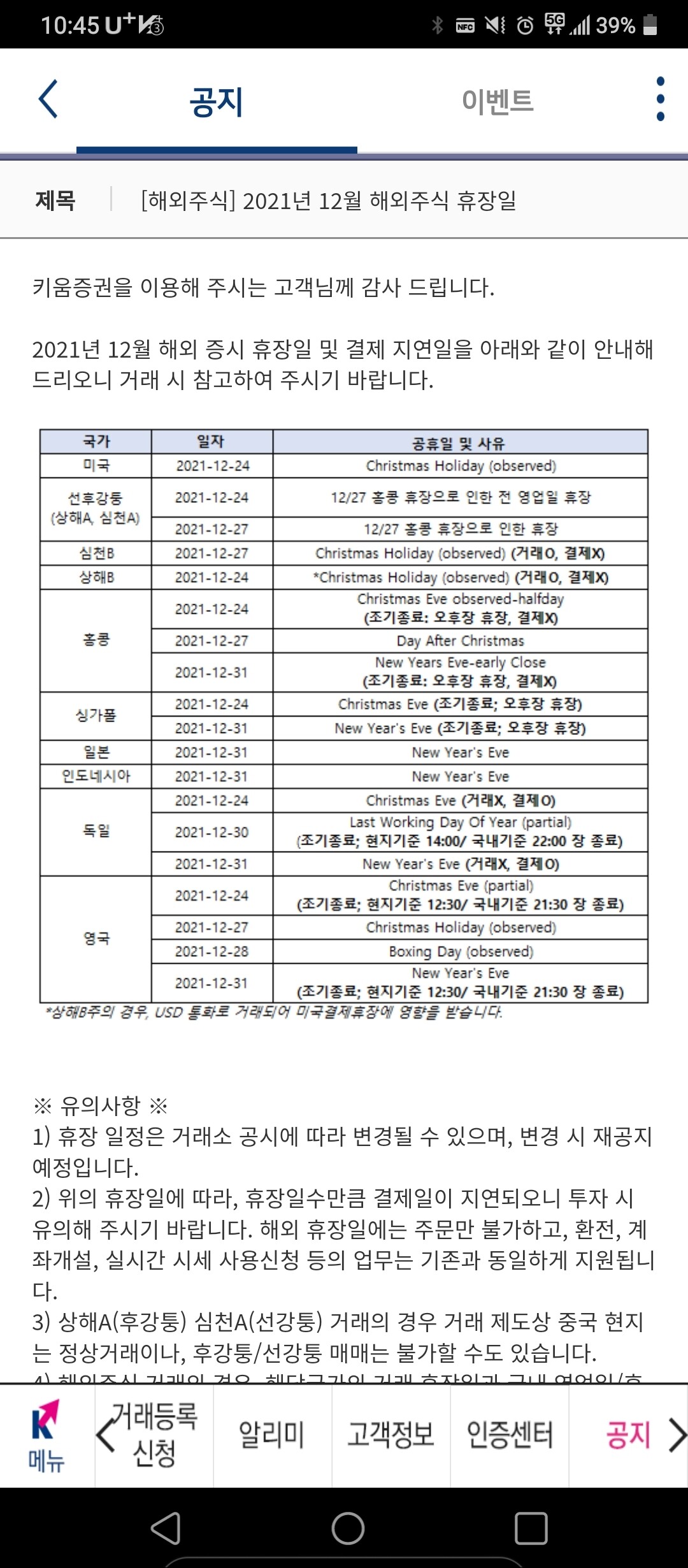 블라인드 | 주식·투자: 낼 미장 휴장임