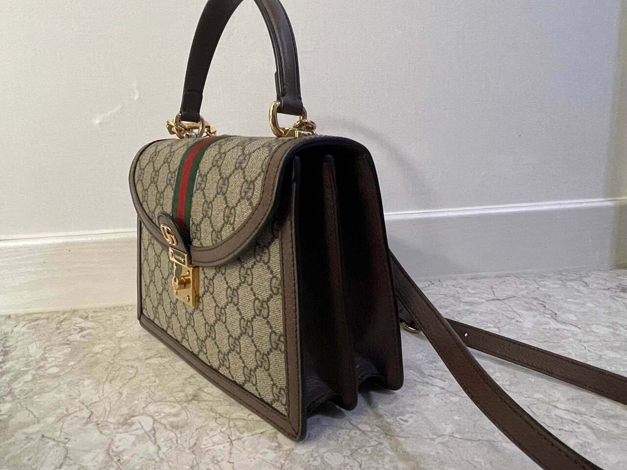 65105596IWX 구찌 오피디아 웹 탑핸들 (한번 사용)