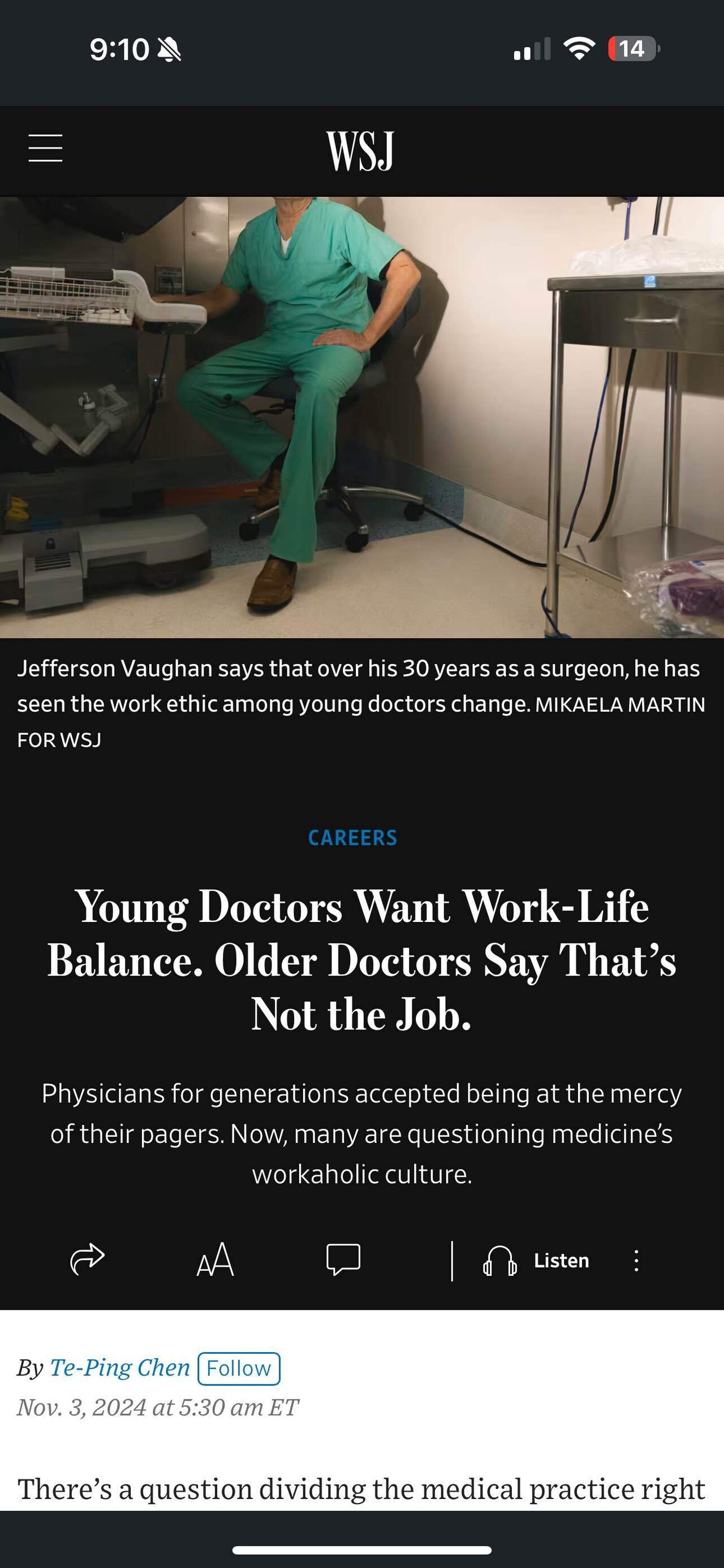 Work Life Balance and doctors | Tech Industry - Blind