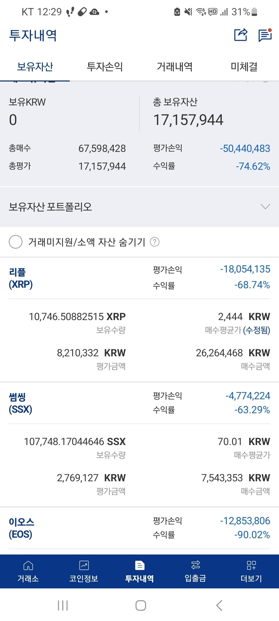 블라인드 | 암호화폐: 파워렛저 나보다 물린사람 없지? 나보고 힘내라