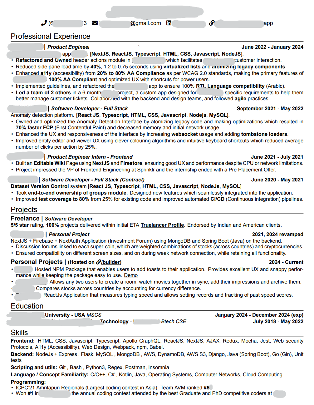 Resume and career advice - Blind