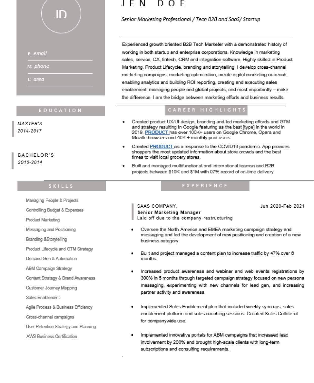 Roast my resume