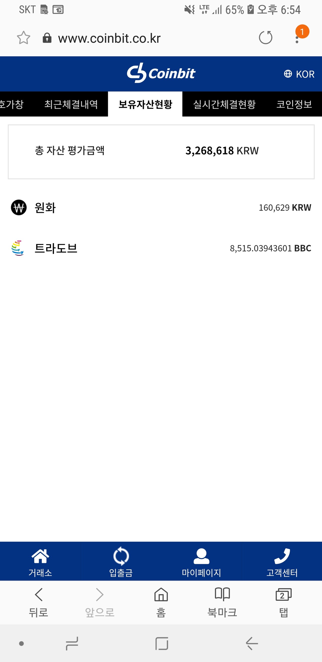 블라인드 | 암호화폐: 코인빗 최근체결내역 보이시는분 있어요?