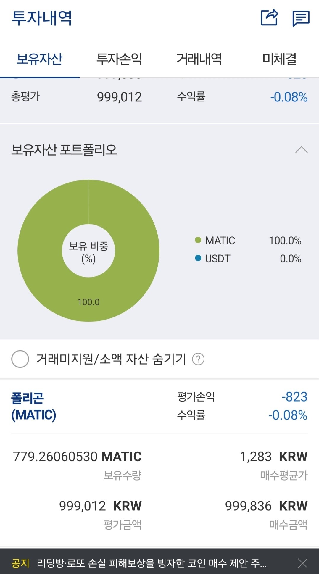 블라인드 | 암호화폐: 비트는 제자리인데 알트개박살나는중